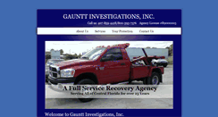 Desktop Screenshot of gaunttinvestigations.com